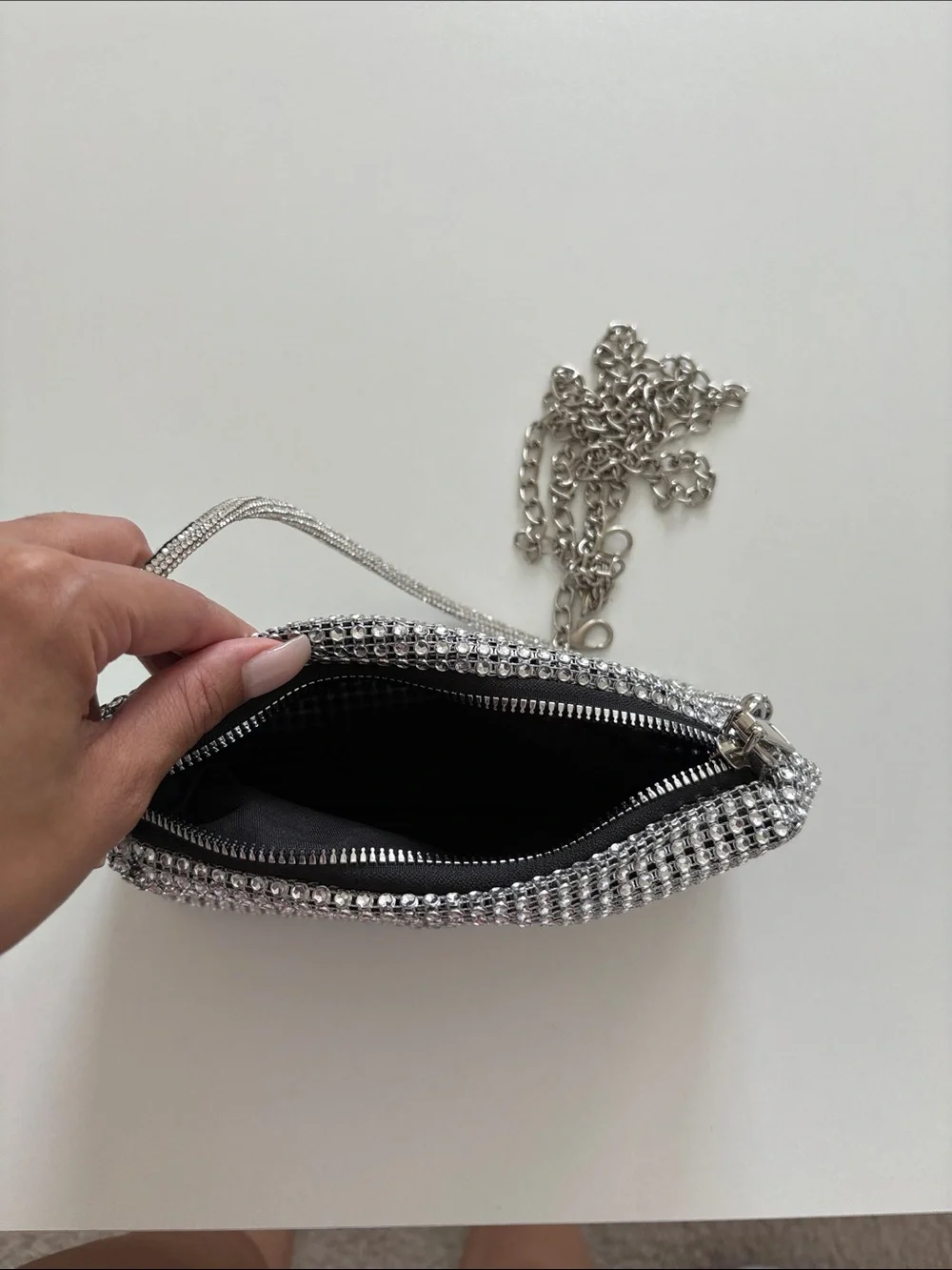 🩶Silver Crystal Bag - Women awang inspired